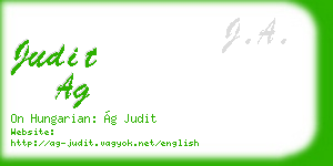 judit ag business card
